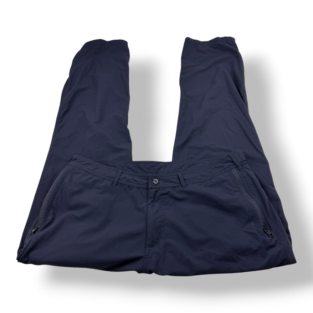 Clothing Arts P^cubed Pick-Pocket Proof Travel Pants Mens 38x32 Navy Blue Nylon